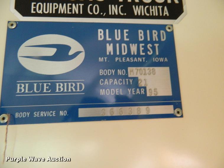 image for item DB1006 1995 Chevrolet G30 school bus