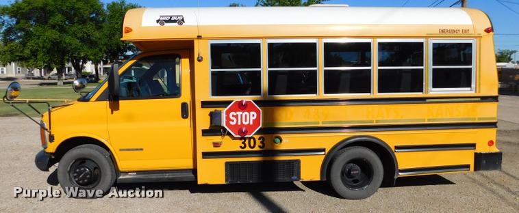 image for item DB1007 2002 GMC Savana G3500 Cargo school bus