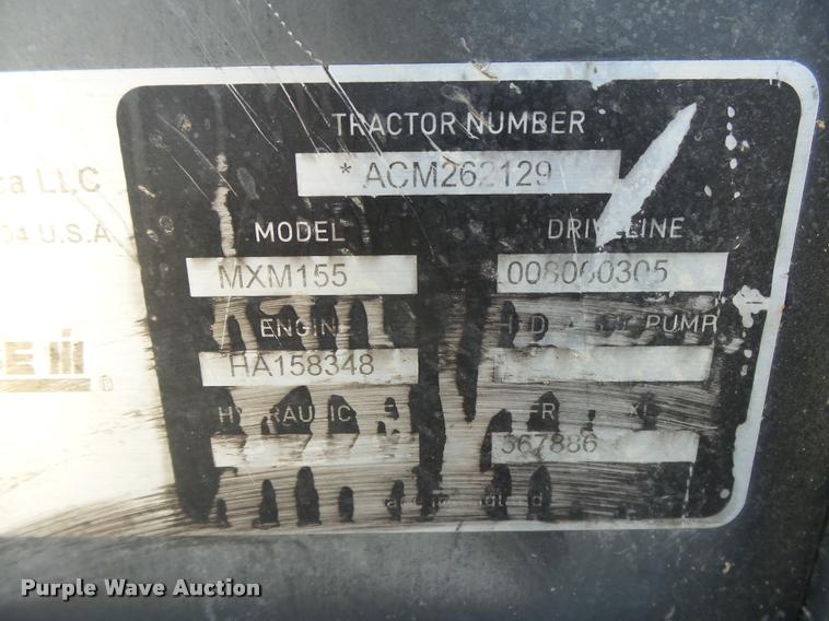 image for item DB2613 2006 Case IH MXM155 MFWD tractor