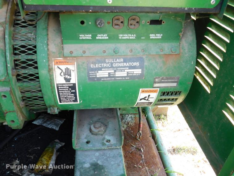 image for item DB9487 1983 Sullair J15DWPE3PH generator