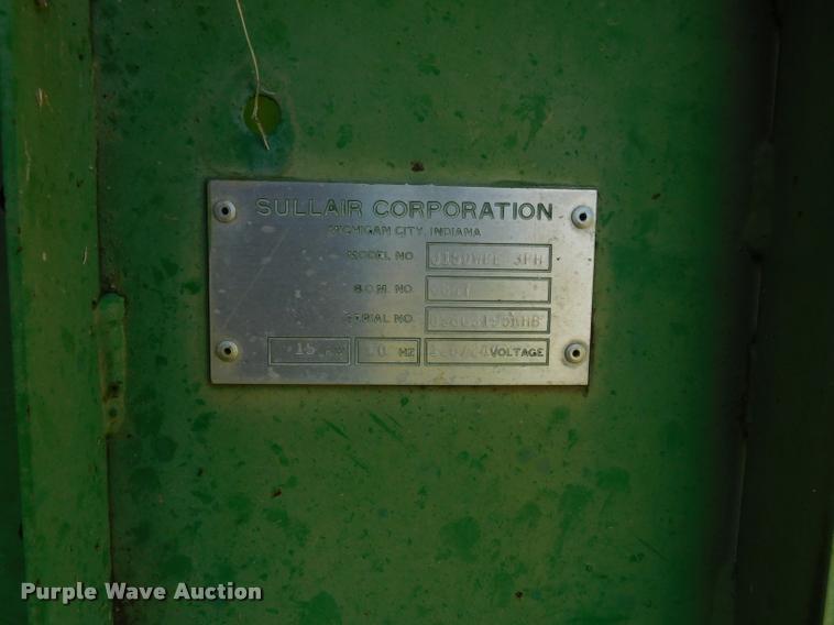 image for item DB9487 1983 Sullair J15DWPE3PH generator