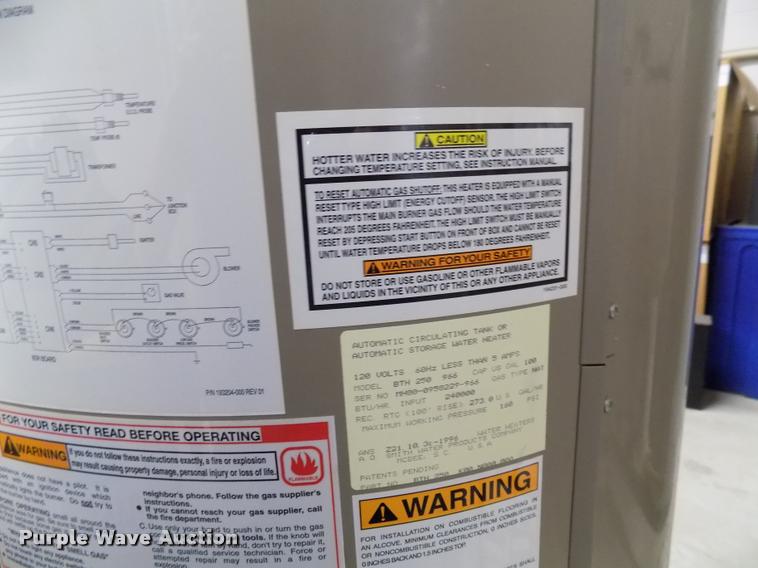 image for item DC4992 A.O. Smith BTH-250-966 water heater