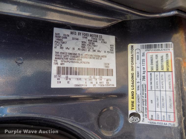 image for item DC4997 2006 Ford Expedition XLT SUV