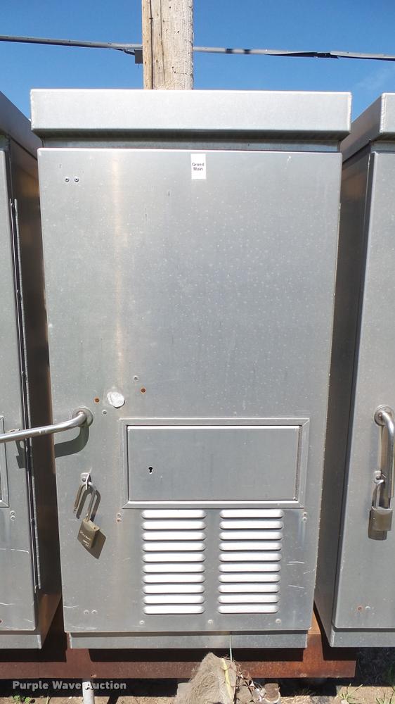 (2) stainless steel traffic light control boxes in Lyons, KS Item