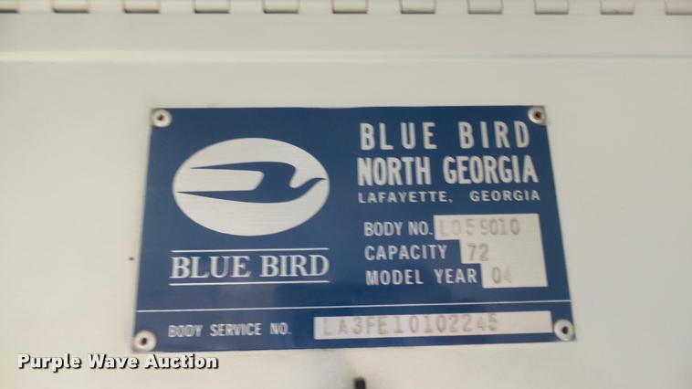image for item DQ9184 2004 Blue Bird All American school bus