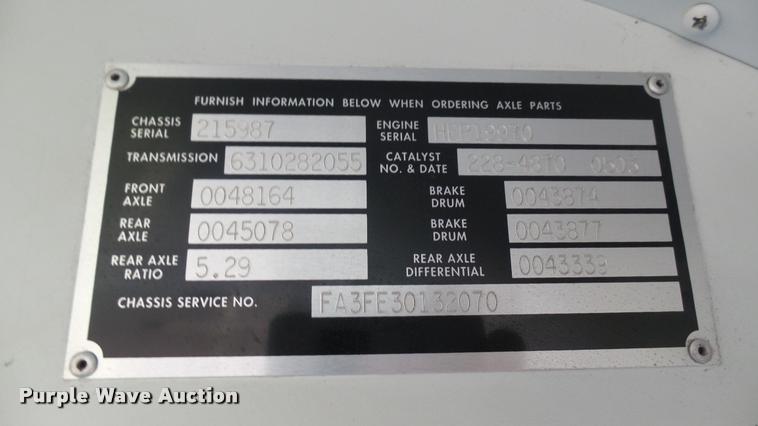 image for item DQ9184 2004 Blue Bird All American school bus