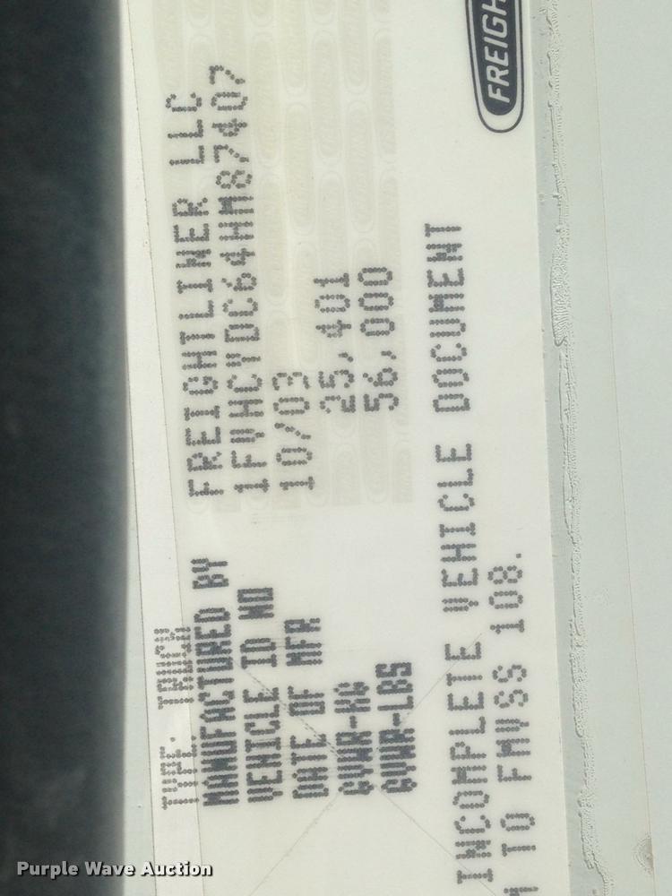 image for item L5601 2004 Freightliner M2106 dump truck