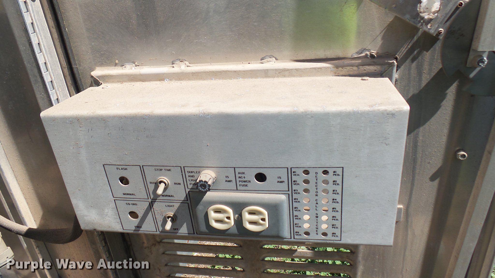 (2) stainless steel traffic light control boxes in Lyons, KS Item