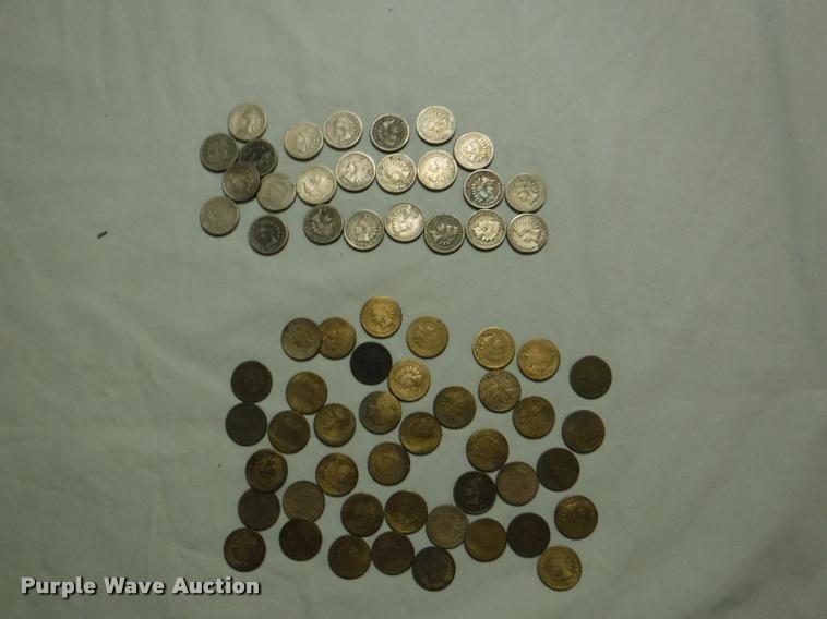 image for item CA9645 (65) Indian Head cents