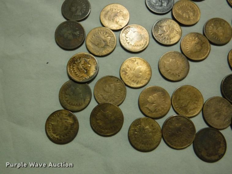 image for item CA9645 (65) Indian Head cents