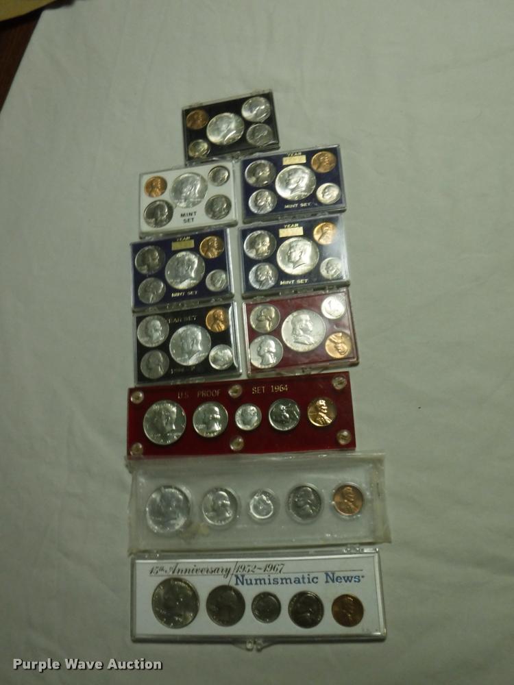image for item CA9651 (10) 1960s coin sets