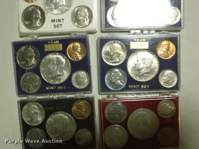 image for item CA9651 (10) 1960s coin sets