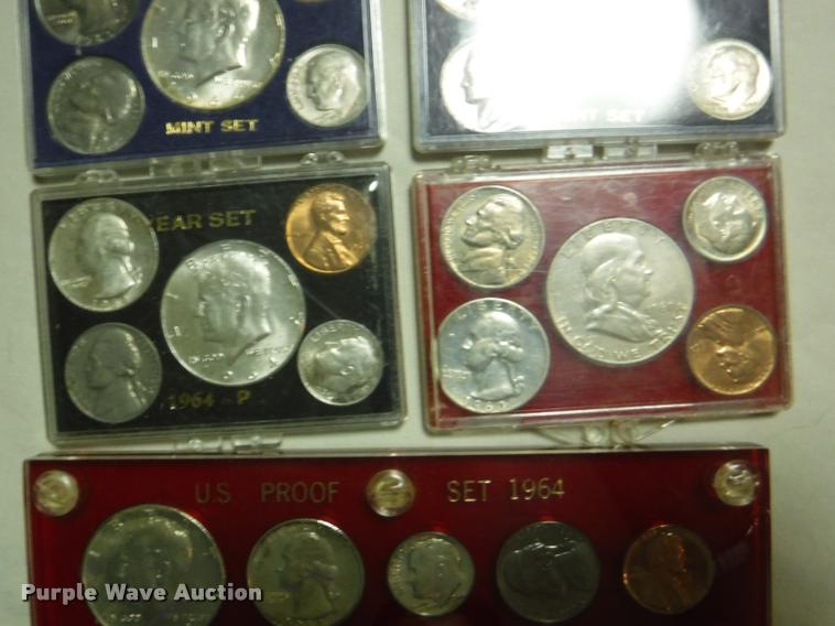 image for item CA9651 (10) 1960s coin sets