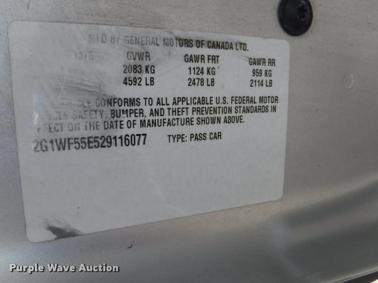 image for item K5981 2002 Chevrolet Impala