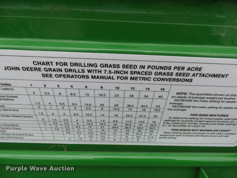 image for item CC9103 John Deere 450 seeder