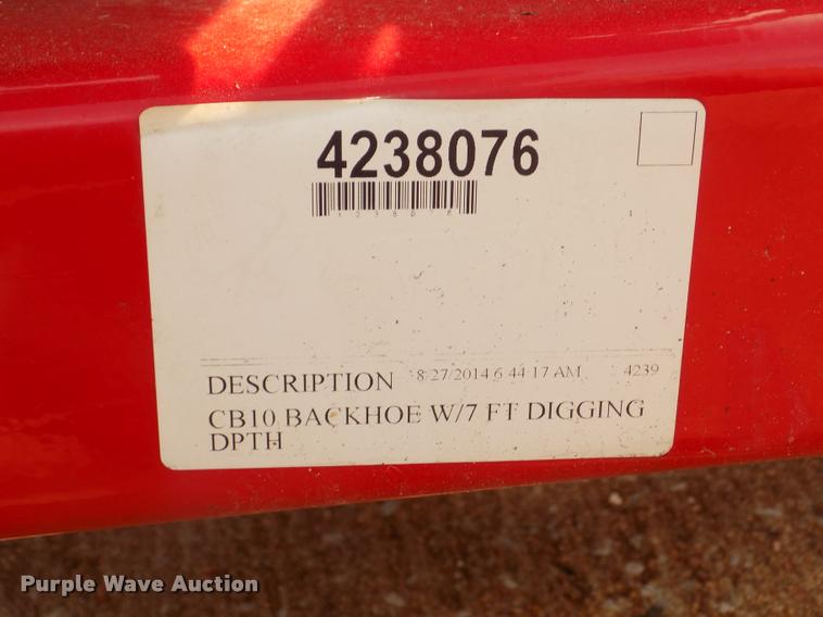 image for item DA0739 2014 Massey-Ferguson CB10 backhoe attachment