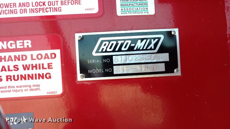 image for item DA5583 RotoMix 414-14B Forage Express feed mixer