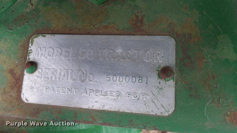 image for item DA6770 1952 John Deere 50 tractor