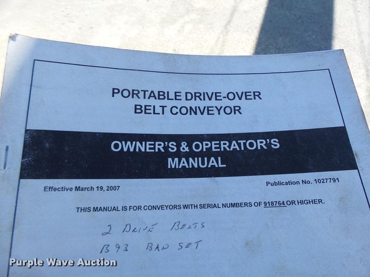 image for item DB5758 2007 Hutchinson drive over conveyor