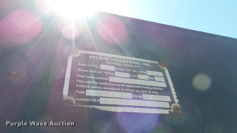 image for item DR9742 1995 Belshe equipment trailer