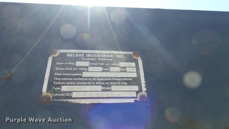 image for item DR9742 1995 Belshe equipment trailer