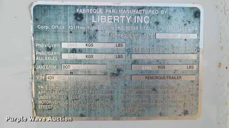 image for item DR9743 2006 Travalong enclosed equipment trailer