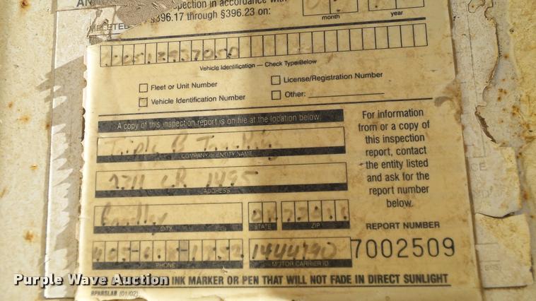 image for item DA6183 2005 Shop built double hopper grain trailer