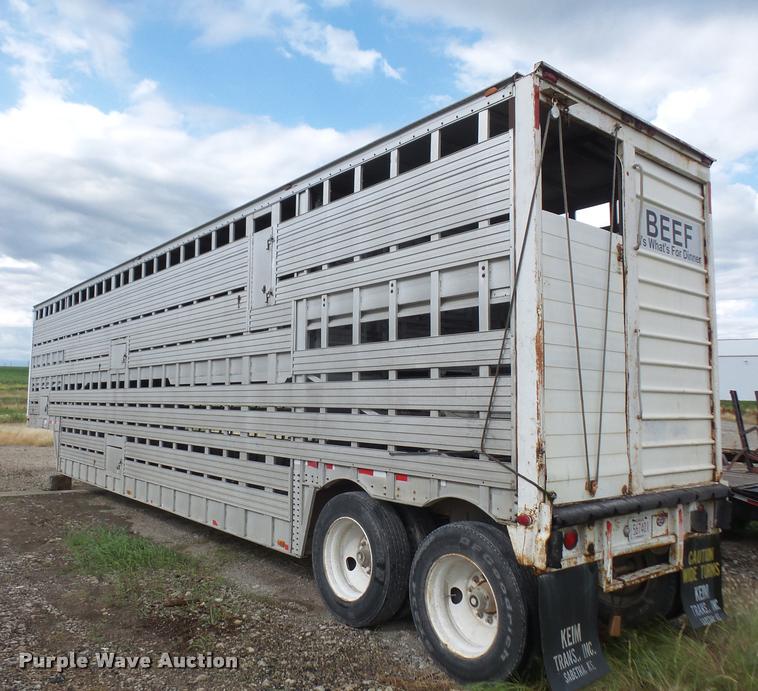image for item DA6437 1976 American livestock trailer