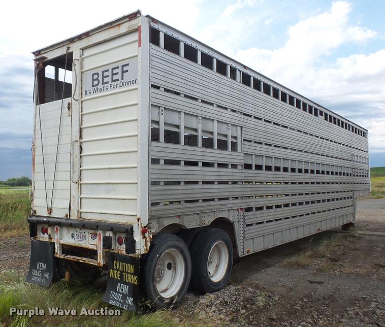 image for item DA6437 1976 American livestock trailer
