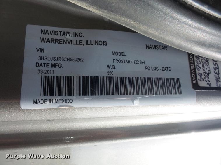 image for item DA6439 2012 International ProStar semi truck