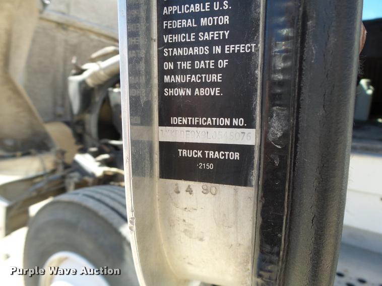 image for item DB5757 1990 Kenworth T400 semi truck