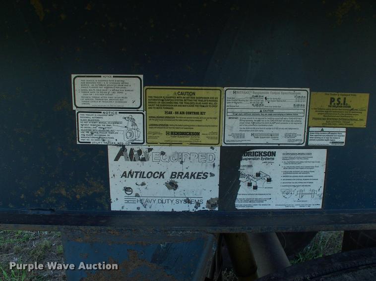 image for item DK9697 1998 Utility flatbed trailer