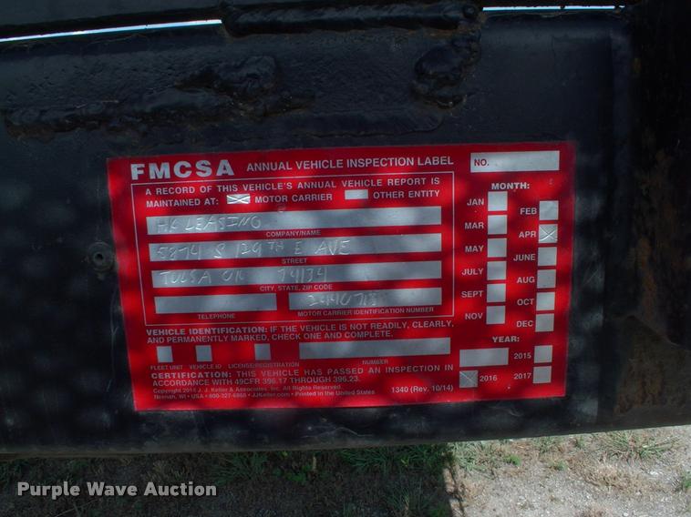 image for item DK9698 2000 Lufkin FL-11 flatbed trailer