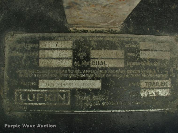 image for item DK9698 2000 Lufkin FL-11 flatbed trailer