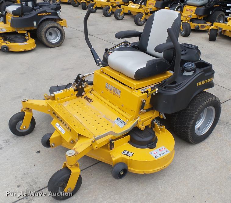 image for item AR9809 2016 Hustler Raptor Flip-Up 933622 ZTR lawn mower