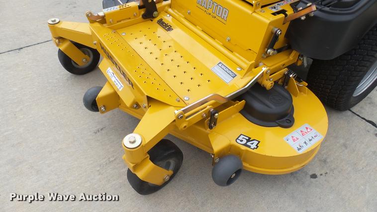 image for item AR9814 2015 Hustler Raptor Flip-Up 933622 ZTR lawn mower