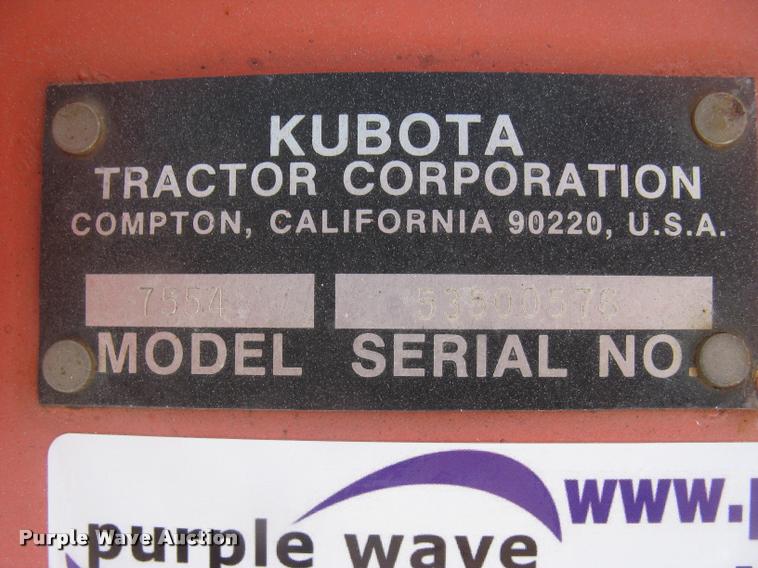 image for item AR9844 Kubota 7554 box blade