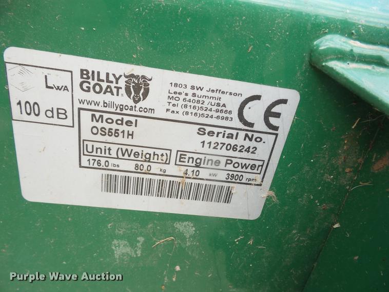 image for item BI9685 Billy Goat 0S551H overseeder