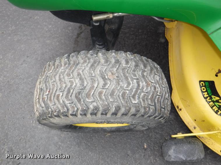 image for item BY9750 John Deere LT160 riding lawn mower