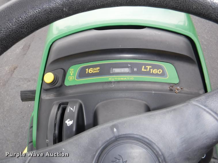 image for item BY9750 John Deere LT160 riding lawn mower