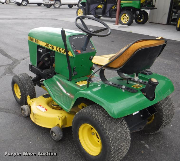 image for item BY9751 John Deere 111 riding lawn mower