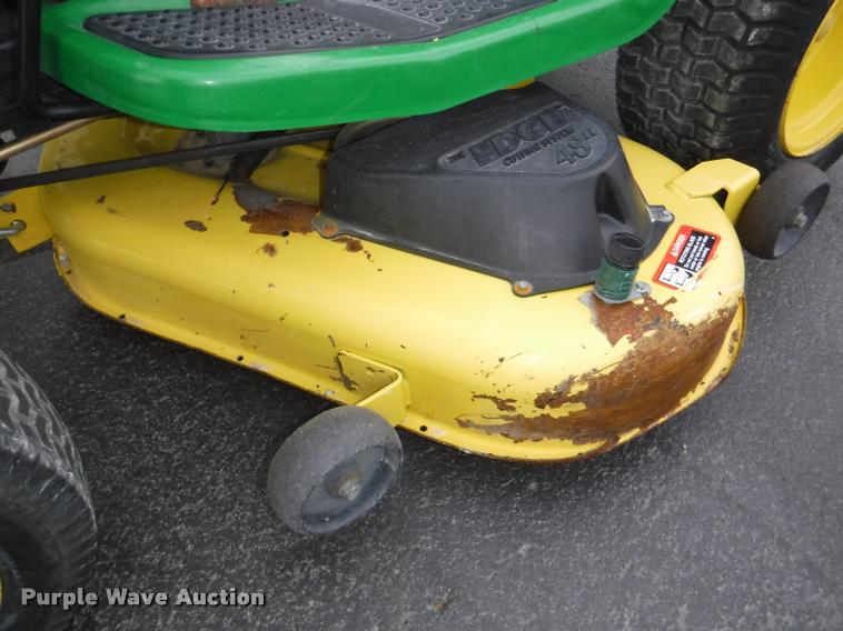 image for item BY9752 John Deere LA140 riding lawn mower