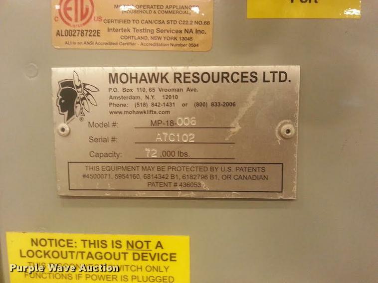 image for item BY9777 (4) Mohawk MP series mobile lifts