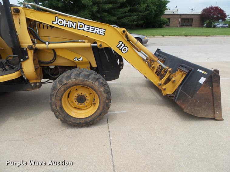 image for item DA2739 John Deere 110 backhoe