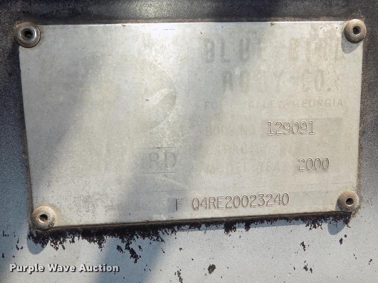 image for item DA3026 2000 Blue Bird LTC40 bus