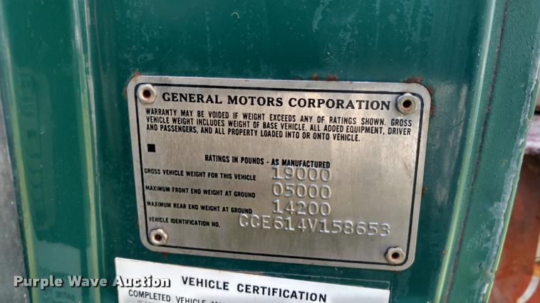 image for item DA5553 1974 Chevrolet C60 grain truck