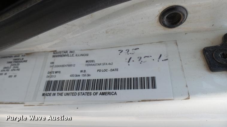 image for item DA7982 2014 International TerraStar truck chassis