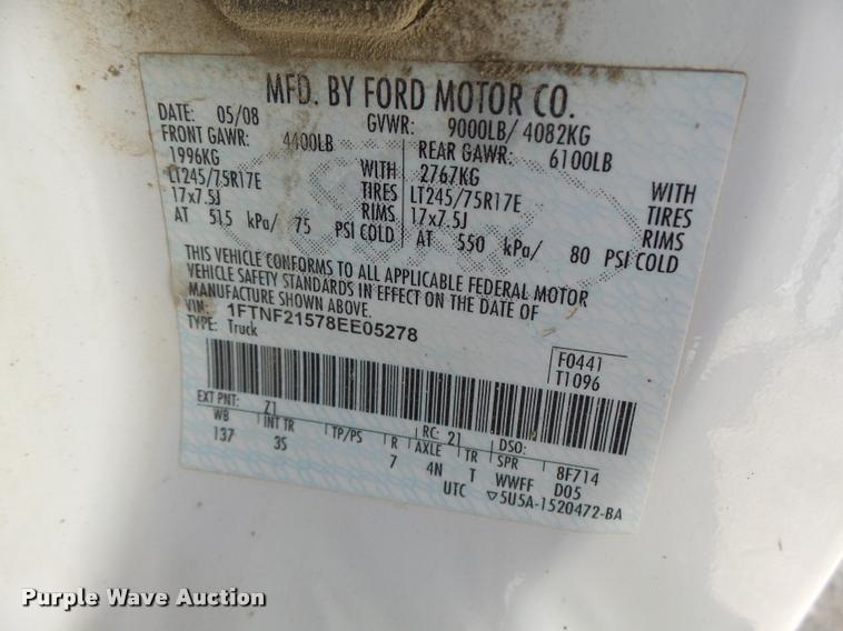 image for item DB5781 2008 Ford F250 Super Duty pickup truck