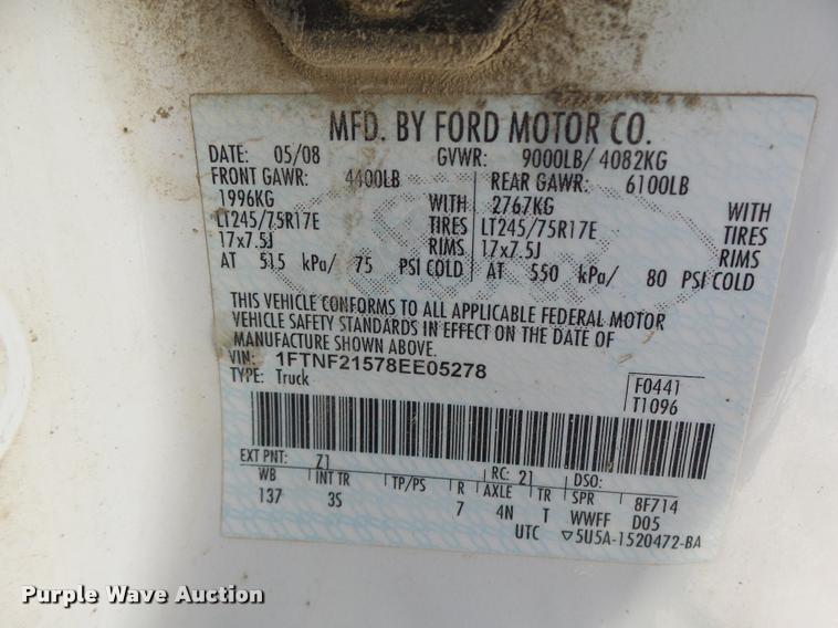 image for item DB5781 2008 Ford F250 Super Duty pickup truck