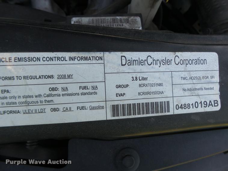 image for item DB5786 2008 Dodge Caravan van